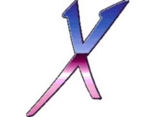 Sticker Custom Preview Image #007639 Alphabets General Reflection Reflect Italic X1