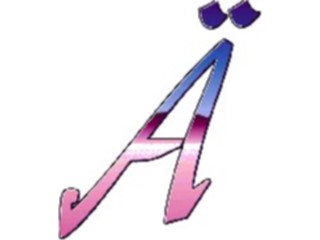 Sticker Custom Preview Image #007645 Alphabets General Reflection Reflect Italic A1