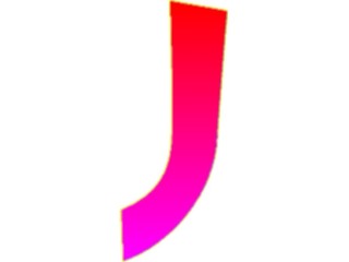Sticker Custom Preview Image #009413 Alphabets General Sleek Sleek Extended J
