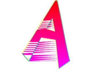 Sticker Custom Preview Image #009493 Alphabets General Sleek Sleek Italic A