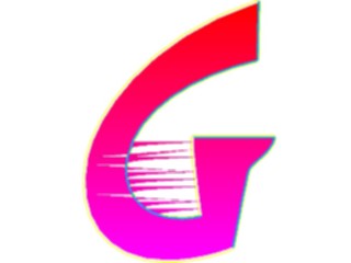 Sticker Custom Preview Image #009499 Alphabets General Sleek Sleek Italic G