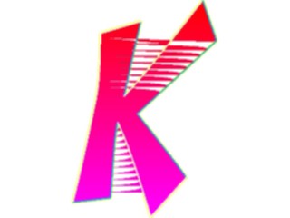 Sticker Custom Preview Image #009503 Alphabets General Sleek Sleek Italic K