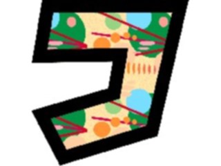 Sticker Custom Preview Image #010326 Alphabets General Solar Solar Italic J1