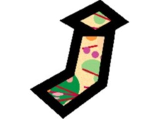 Sticker Custom Preview Image #010327 Alphabets General Solar Solar Italic J2