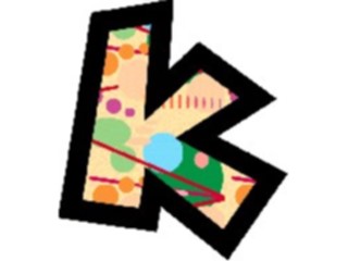 Sticker Custom Preview Image #010329 Alphabets General Solar Solar Italic K2