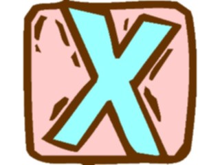 Sticker Custom Preview Image #010743 Alphabets General Squeeze Squeeze X