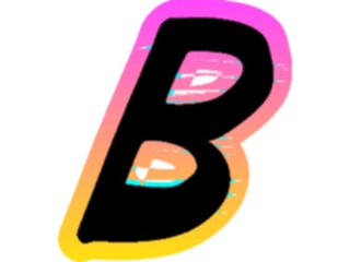 Sticker Custom Preview Image #011209 Alphabets General Sunrise Sunrise Italic B1