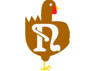 Sticker Custom Preview Image #011654 Alphabets General Turkey Turkey N