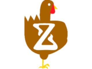 Sticker Custom Preview Image #011666 Alphabets General Turkey Turkey Z
