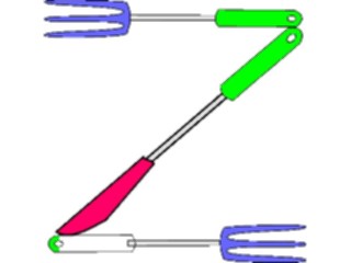 Sticker Custom Preview Image #011770 Alphabets General Utensil Utensil Z