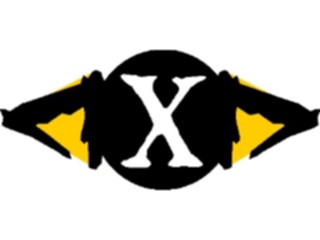 Sticker Custom Preview Image #012216 Alphabets General Wings Wings X