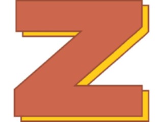 Sticker Custom Preview Image #012254 Alphabets General Wood Wood Z