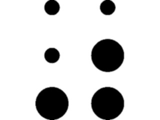 Sticker Custom Preview Image #012435 Alphabets Specialized Braille Braille R S M