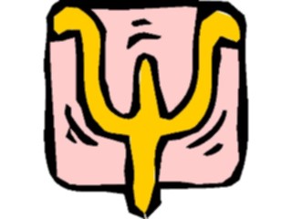 Sticker Custom Preview Image #012713 Alphabets Specialized Greek Greek Psi2