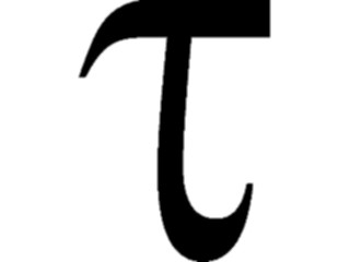 Sticker Custom Preview Image #012726 Alphabets Specialized Greek Greek Tau3