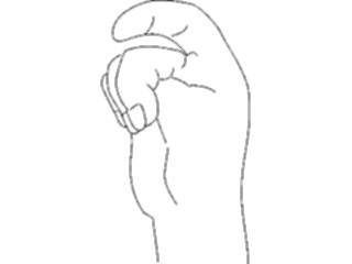 Sticker Custom Preview Image #013264 Alphabets Specialized Sign Language Signing X