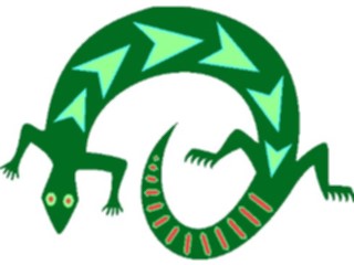 Sticker Custom Preview Image #013484 Americana Native Designs Lizard1