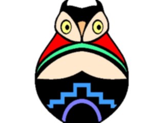 Sticker Custom Preview Image #013499 Americana Native Designs Owl2