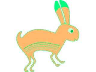 Sticker Custom Preview Image #013509 Americana Native Designs Rabbit1