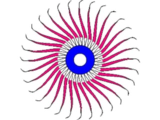 Sticker Custom Preview Image #013518 Americana Native Designs Rosette01