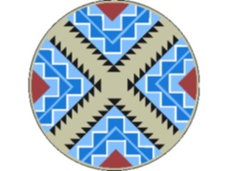 Sticker Custom Preview Image #013524 Americana Native Designs Rosette07