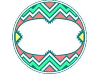 Sticker Custom Preview Image #013557 Americana Native Designs Rosette40