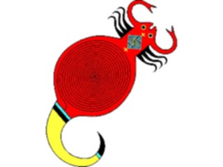 Sticker Custom Preview Image #013565 Americana Native Designs Scorpion2