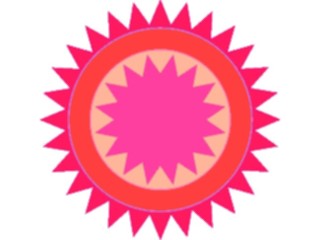 Sticker Custom Preview Image #013587 Americana Native Designs Sun02