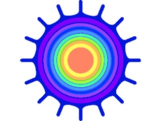 Sticker Custom Preview Image #013590 Americana Native Designs Sun05