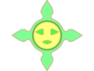 Sticker Custom Preview Image #013604 Americana Native Designs Sun Face09