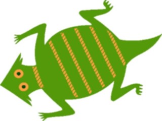 Sticker Custom Preview Image #013616 Americana Native Designs Toad3