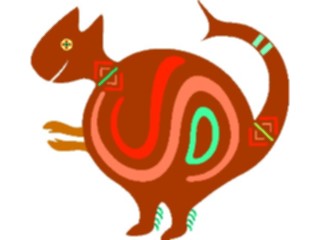 Sticker Custom Preview Image #013724 Americana Native Designs Woodchuck1