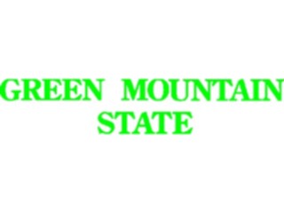 Sticker Custom Preview Image #013770 Americana State Nicknames Vermont