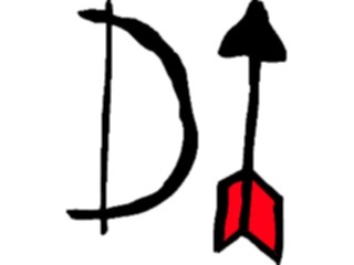 Sticker Custom Preview Image #013838 Americana Symbols History Bow Arrow2