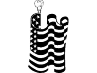 Sticker Custom Preview Image #013936 Americana Symbols History Flag06