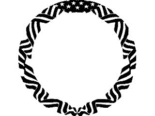 Sticker Custom Preview Image #014012 Americana Symbols History Flag Frame