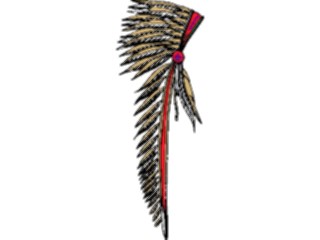 Sticker Custom Preview Image #014069 Americana Symbols History Headdress1