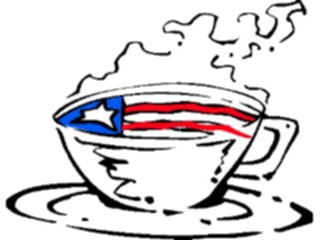 Sticker Custom Preview Image #014273 Americana Symbols History Patriotic Coffee