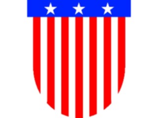 Sticker Custom Preview Image #014317 Americana Symbols History Shield2