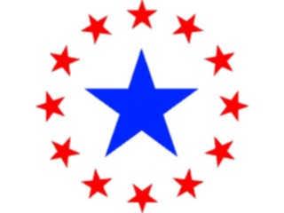 Sticker Custom Preview Image #014327 Americana Symbols History Star2