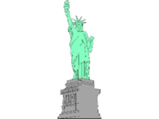 Sticker Custom Preview Image #014349 Americana Symbols History Statueof Liberty02