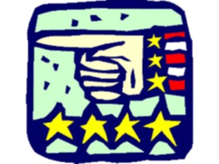 Sticker Custom Preview Image #014443 Americana Symbols History Uncle Sams Hand1