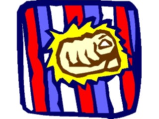 Sticker Custom Preview Image #014444 Americana Symbols History Uncle Sams Hand2