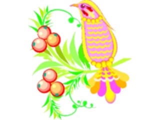 Sticker Custom Preview Image #016278 Animals Birds Bird Berries