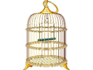 Sticker Custom Preview Image #016280 Animals Birds Bird Cage