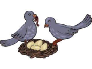 Sticker Custom Preview Image #016433 Animals Birds Birdswith Worms