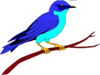 Sticker Custom Preview Image #016439 Animals Birds Bluebird2