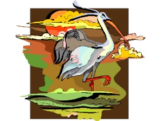 Sticker Custom Preview Image #016502 Animals Birds Crane10