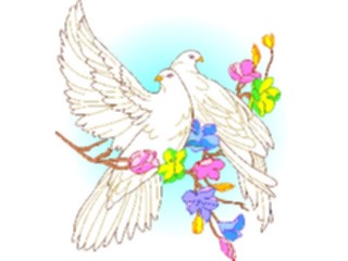 Sticker Custom Preview Image #016555 Animals Birds Doves1