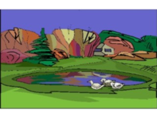 Sticker Custom Preview Image #016660 Animals Birds Ducks Pond